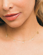 18 Karats Yellow Gold Plated Love Choker by Sophie Hermann