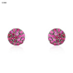 Pinkberries Ruby Pierced Ear studs by Roccoco Rich